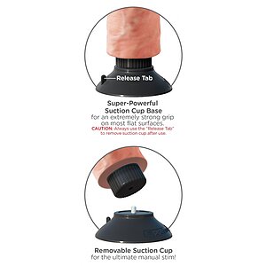 Vibrator Realistic Flexibil 17cm Thumb 3