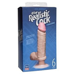 Vibrator cu Ventuză The Realistic Penis 21cm Thumb 1