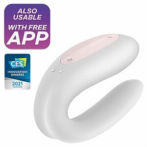 Vibrator Cuplu Satisfyer Double Joy Alb Thumb 4