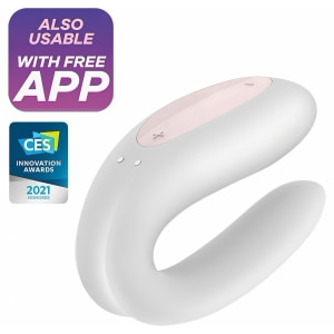 Vibrator Cuplu Satisfyer Double Joy Alb Thumb 5