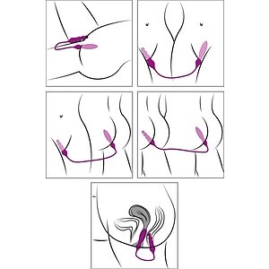 Vibrator Dublu Adrien Lastic Double Ended Vibrator Mov Thumb 3