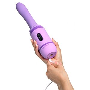 Vibrator Fantasy Love Cu Împingere Mov Thumb 5
