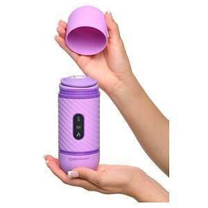 Vibrator Fantasy Love Cu Împingere Mov Thumb 10