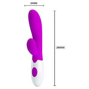 Vibrator Iepuraș 30 Funcții 21.5cm Mov Thumb 7