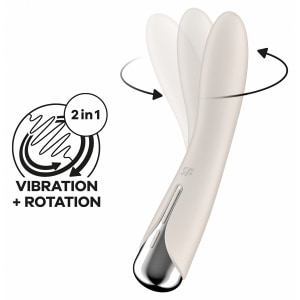 Vibrator Punctul G Satisfyer Spinning Vibe 1 Alb