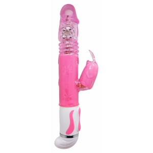 Vibrator Rabbit Rotație Și Împingere Fascination Roz