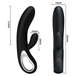 Vibrator Rabbit Pretty Love Elmer Negru Thumb 5