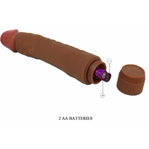 Vibrator Realist Ergonomic Pentru Cuplu 24cm Multi‑viteze Maro Thumb 6