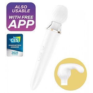 Vibrator Satisfyer Double Wander XXL Alb Thumb 3