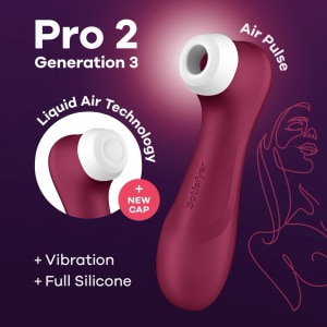 Vibrator Satisfyer Pro 2 Generation 3 Air Pulse Roșu Thumb 4