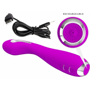 Vibrator Hector Pentru Punctul G, Electroșoc, Reîncărcabil Mov Thumb 11