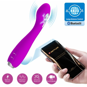 Vibrator Hector Pentru Punctul G, Electroșoc, Reîncărcabil Mov Thumb 16
