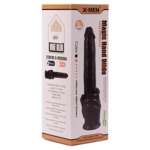 Dildo 33cm Magic Hand Negru Thumb 3
