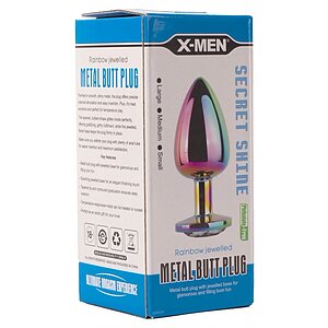 Anal Plug X-MEN Secret Shine Rainbow Multicolor Thumb 1