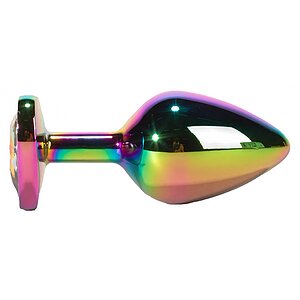 X-MEN Secret Shine Metal Anal Plug Rainbowheart S Multicolor Thumb 1