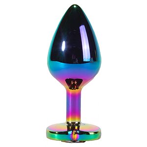 X-MEN Secret Shine Metal Anal Plug Rainbowheart S Multicolor