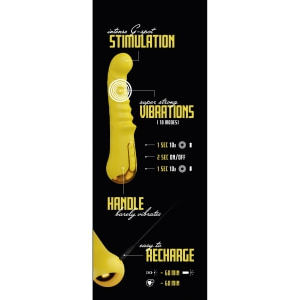 Your New Favourite Vibrator Punctul G, 10 moduri Galben Thumb 21