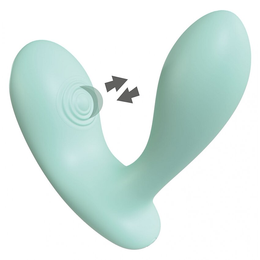 DuoVibe II – Vibrator punct G cu Tapping, 9 Moduri, Reîncărcabil Mint