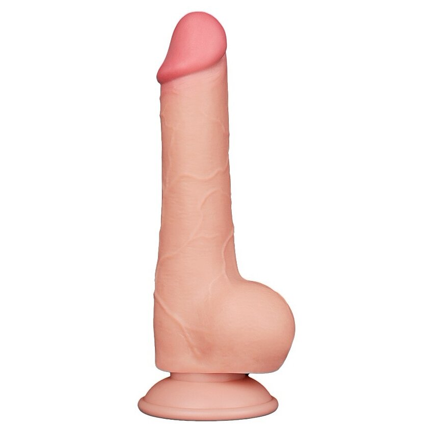 LoveToy Dildo Piele Mobilă 19cm cu Ventuză