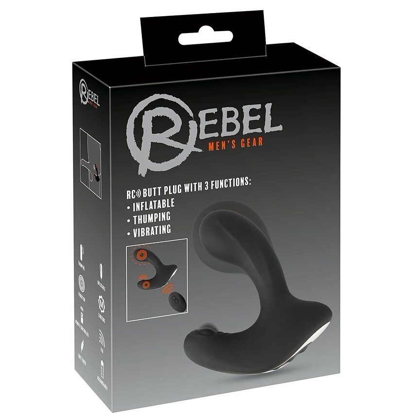 Rebel Plug Anal Gonflabil — 3 Motoare, 10 Moduri, USB