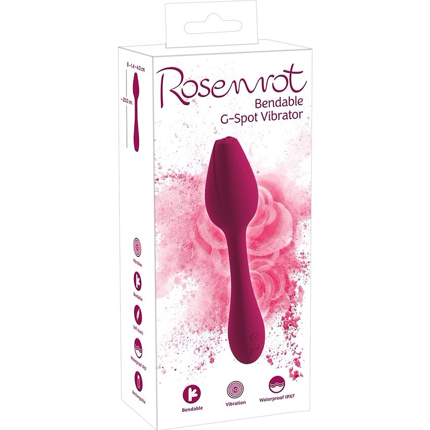 Rosenrot Rose G Spot, 10 Moduri, Reîncărcabil, 20 cm