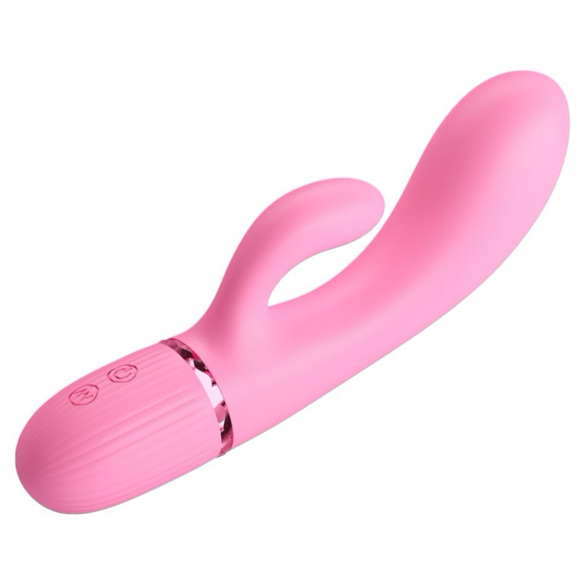 Pretty Love Marski Pink - Vibrator Rabbit 10 Funcții, USB Roz