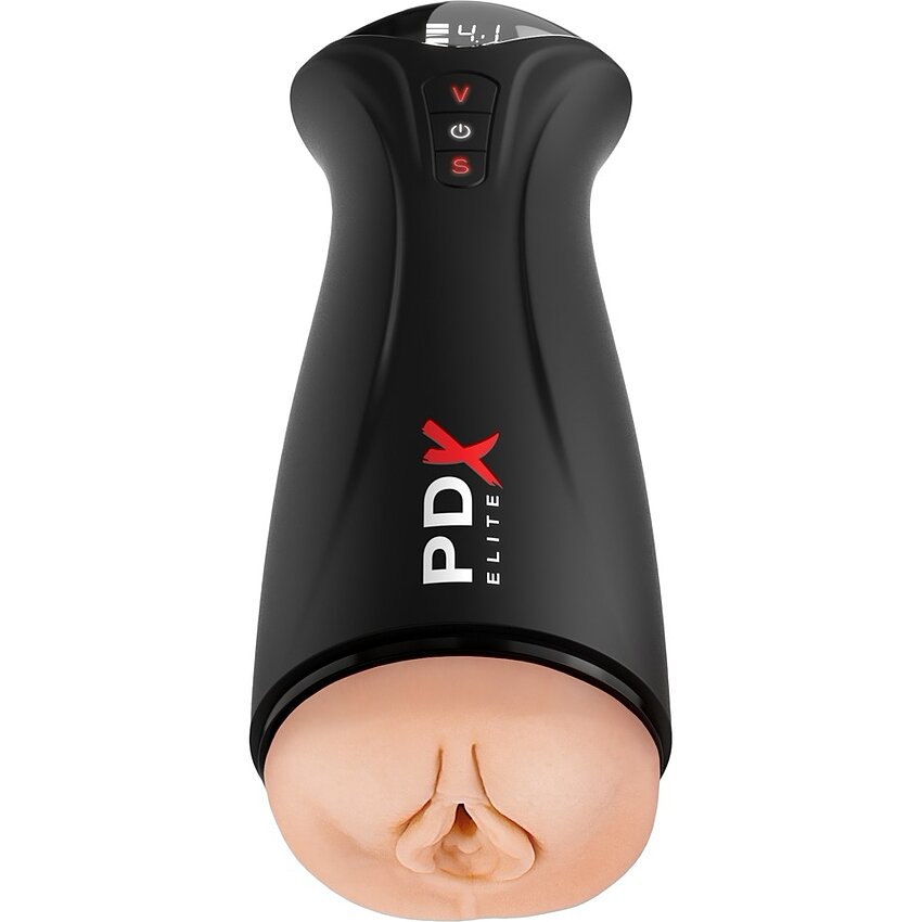 Masturbator Pipedream PDX Elite Auto-Sucțiune Texturată Negru