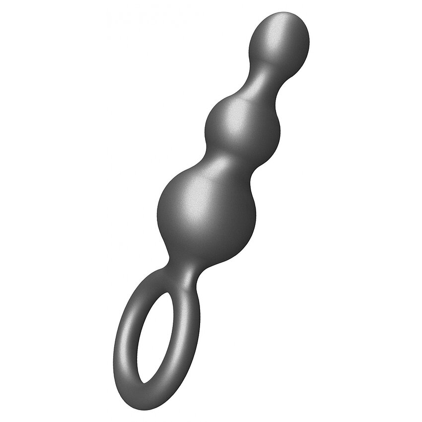 Plug Anal ToyJoy The Stuffer - 3 Sfere, silicon Gri