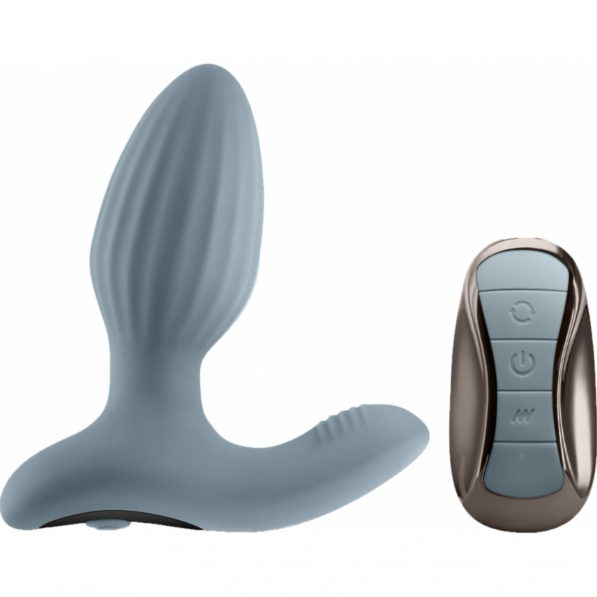 Renegade Summit Gray – Plug Anal Rotativ 3+9, Reîncărcabil Gri