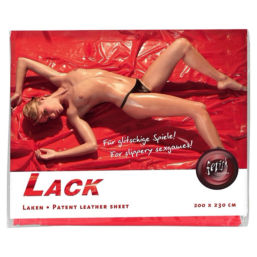 Cearceaf Din Vinil Roșu 200x230 cm — Luciu Intens