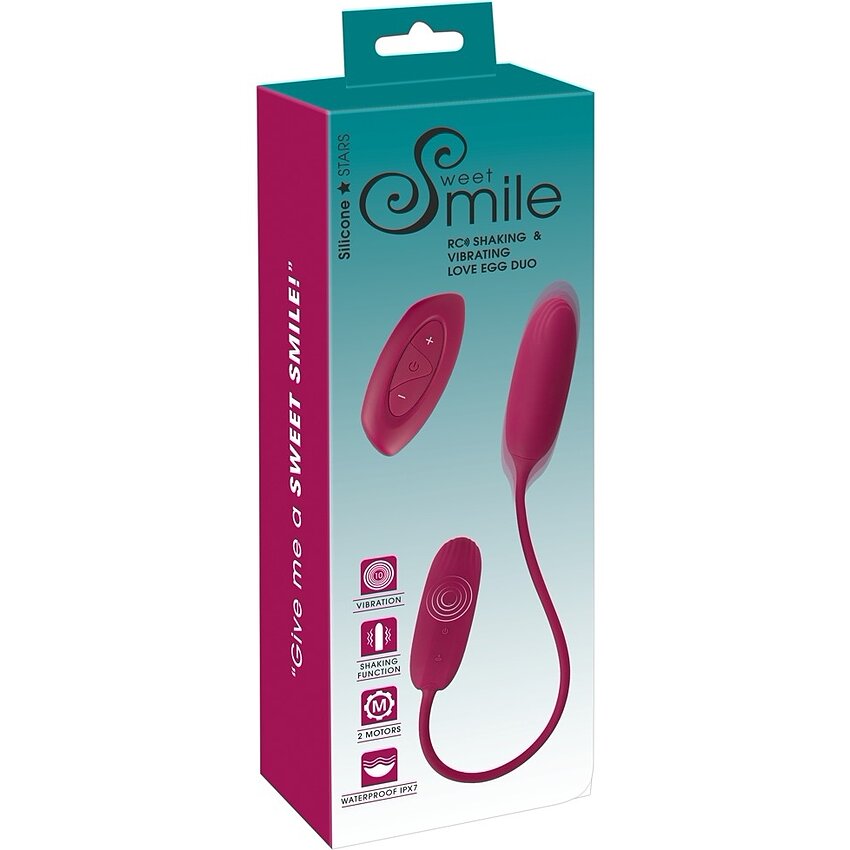 Sweet Smile Love Egg Duo — 10+7 Moduri, Wireless
