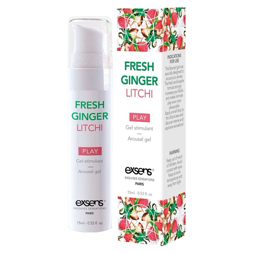 Gel Răcoritor Stimulent Ghimbir Litchi 15 ml Exsens