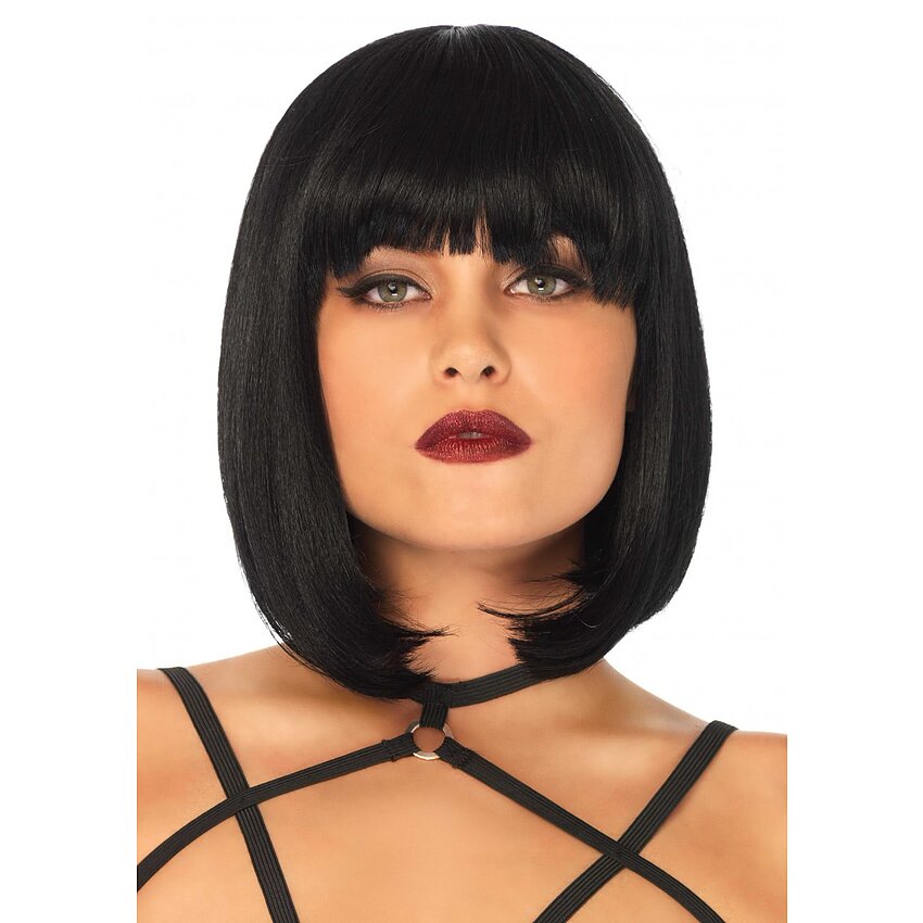 Perucă Short Natural Bob Negru