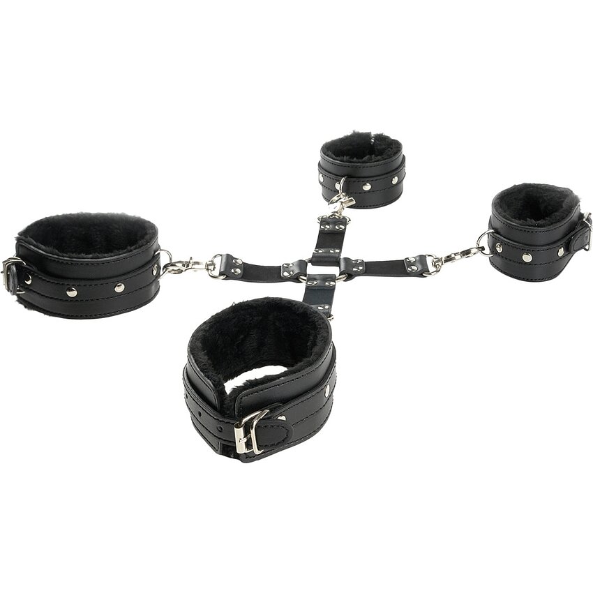 Cătușe Legat Mâini Și Picioare Negru