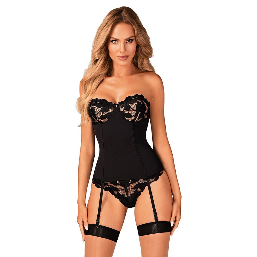 Corset Obsessive Editya Negru XS-S