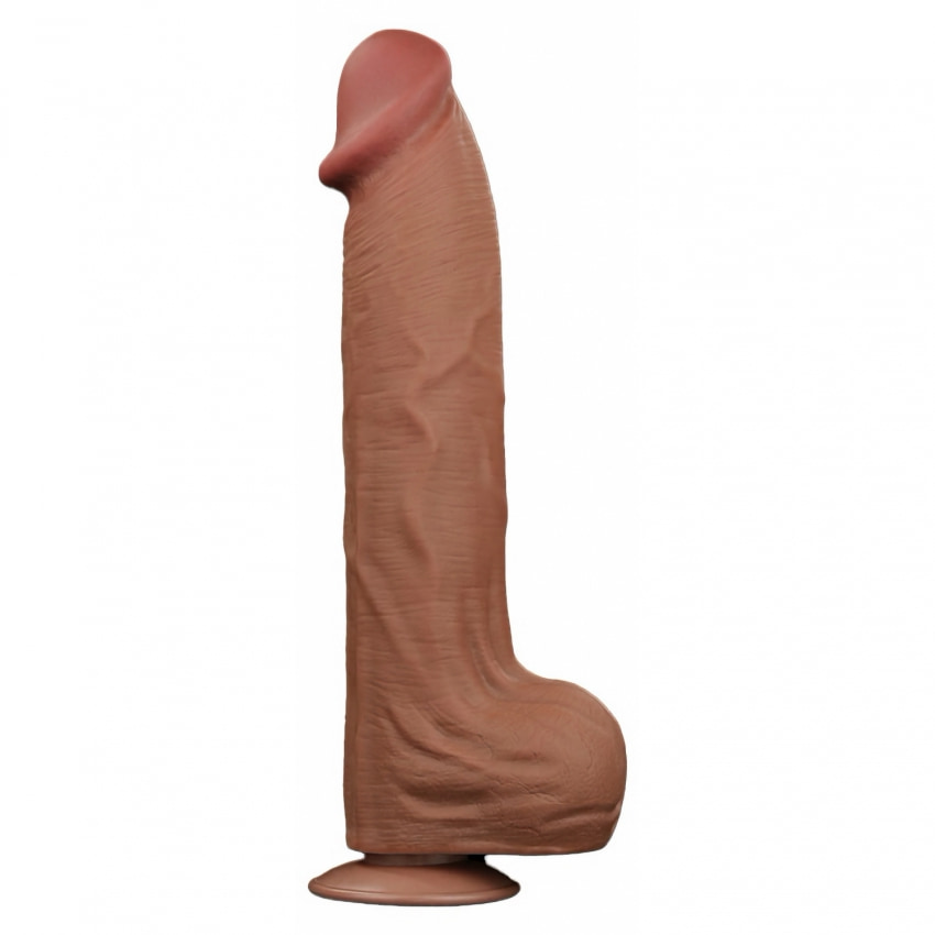 LoveToy Sliding Skin 36 cm Realist, Textură Naturală Maro