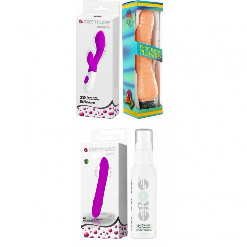 Pachet Extaz Total: 3 Vibratoare + Igienă