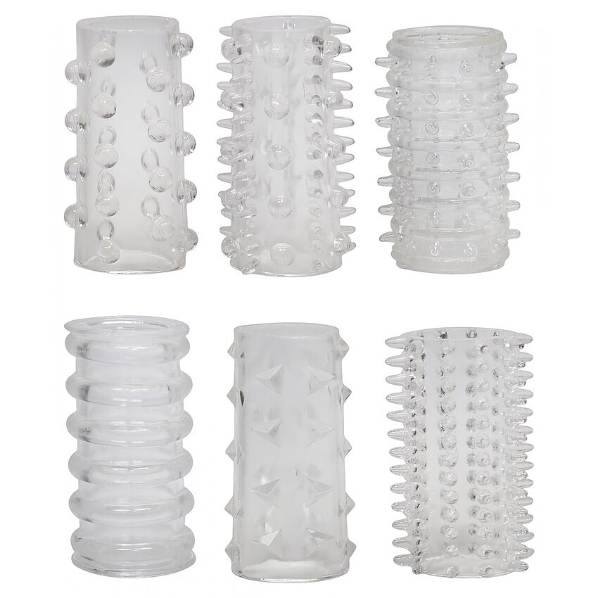 Set Manșoane Red Roses 6buc Transparent