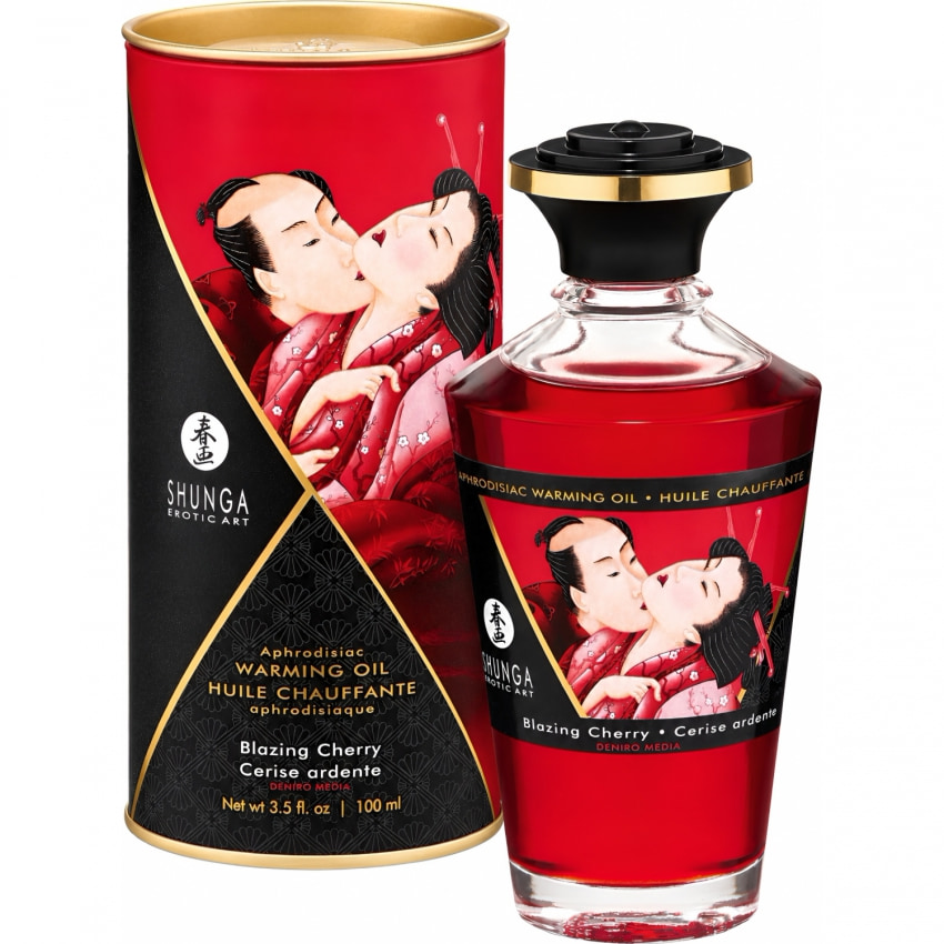 Ulei Masaj Shunga Aphrodisiac Warming Cireșe 100ml