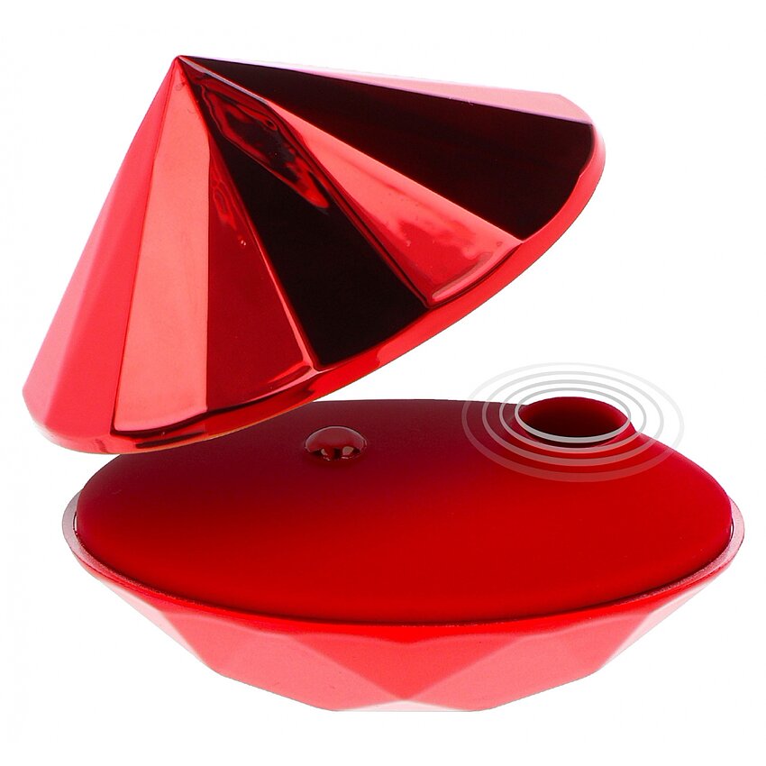 Vibrator Clitoridian Ruby Red Diamond Roșu